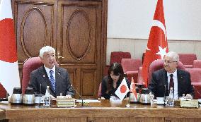 Japan defense minister in Turkey