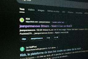 Illustration - Kick and Twitch Streaming Platform - France