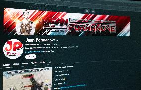 Social media illustration Jean Pormanove - France