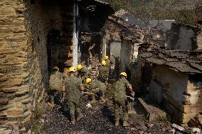 Larouco fire (Ourense) reaches 20,000 hectares burned and becomes the largest in the history of Galicia