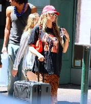 Heidi Klum and Kids Move to College Shop in Soho - NYC