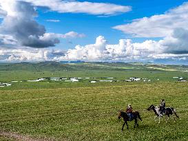 Inner Mongolia Hulun Buir Mergel Gol River Scenery - China