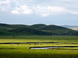 Inner Mongolia Hulun Buir Mergel Gol River Scenery - China