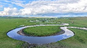 Inner Mongolia Hulun Buir Mergel Gol River Scenery - China