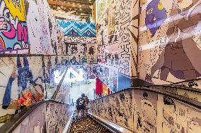 Anime-themed Wall Paintings in Nanning