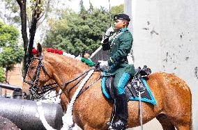 Anniversary of the Battle of Churubusco in Mexico City - Mexico