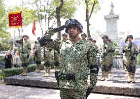Anniversary of the Battle of Churubusco in Mexico City - Mexico