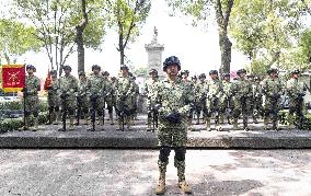 Anniversary of the Battle of Churubusco in Mexico City - Mexico