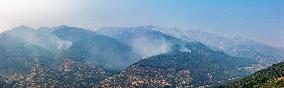 Wind Complicates Fire Extinguishing Efforts in Jarilla Cáceres - Spain