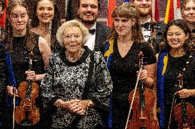 Princess Beatrix at EU Youth Orchestra Concert - Amsterdam