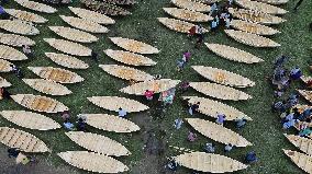 Hand-Made Wooden Boats at A Traditional Market - Bangladesh