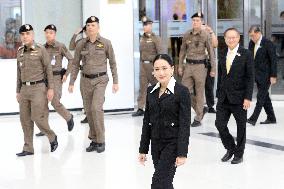 Paetongtarn Shinawatra at Constitutional Court - Bangkok