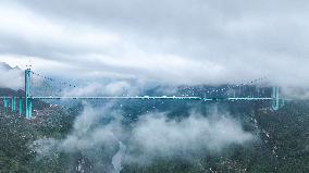 Load Testing on The Huajiang Grand Canyon Bridge - China