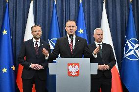 Polish President Nawrocki Statement - Warsaw