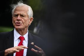 DC: White House Senior Counselor Peter Navarro Speaks to Reporters
