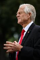 DC: White House Senior Counselor Peter Navarro Speaks to Reporters