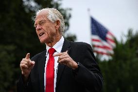 DC: White House Senior Counselor Peter Navarro Speaks to Reporters