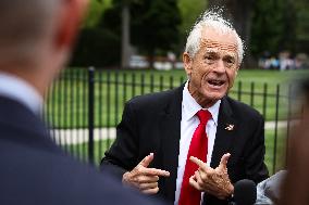 DC: White House Senior Counselor Peter Navarro Speaks to Reporters