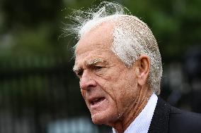 DC: White House Senior Counselor Peter Navarro Speaks to Reporters