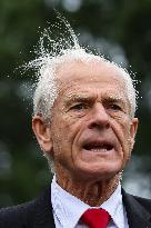 DC: White House Senior Counselor Peter Navarro Speaks to Reporters