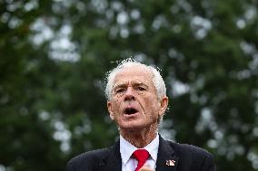 DC: White House Senior Counselor Peter Navarro Speaks to Reporters