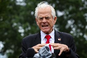 DC: White House Senior Counselor Peter Navarro Speaks to Reporters