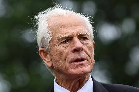 DC: White House Senior Counselor Peter Navarro Speaks to Reporters