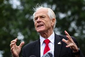 DC: White House Senior Counselor Peter Navarro Speaks to Reporters