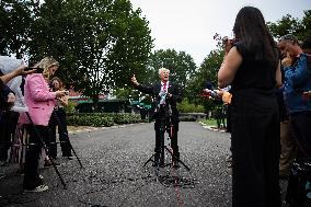 DC: White House Senior Counselor Peter Navarro Speaks to Reporters