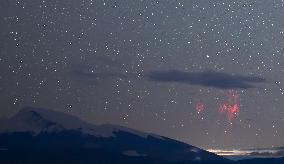 Rare Red Sprite Lightning - China