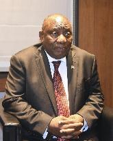 South African President Ramaphosa in Japan