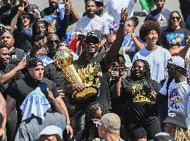 Luguentz Dort Hosts Larry O'Brien Trophy at Montreal Parade - Canada