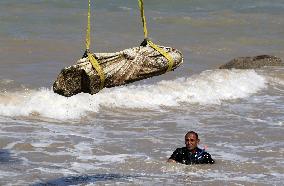 Archaeological Finds Retrieved from Mediterranean Sea in Alexandria - Egypt