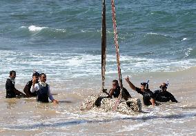 Archaeological Finds Retrieved from Mediterranean Sea in Alexandria - Egypt