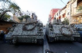 Weapons Handover at Burj Barajneh Camp in Beirut - Lebanon