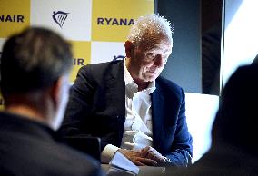 Ryanairin lehdistötilaisuus