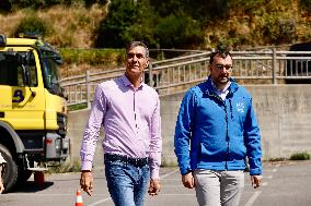 Sanchez Visits Areas Affected by Fires - Spain