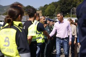 Sanchez Visits Areas Affected by Fires - Spain