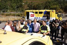 Sanchez Visits Areas Affected by Fires - Spain