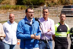 Sanchez Visits Areas Affected by Fires - Spain