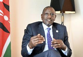 Kenyan president in Japan