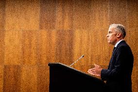 PM Mark Carney During a Press Conference - Ottawa