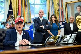 President Donald Trump Announces 2026 World Cup Draw