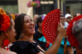 Atmosphere On The Last Day Of The Malaga Fair - Spain