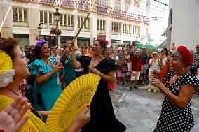Atmosphere On The Last Day Of The Malaga Fair - Spain