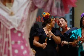 Atmosphere On The Last Day Of The Malaga Fair - Spain
