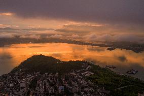 Three Gorges Dam Area Morning Glow