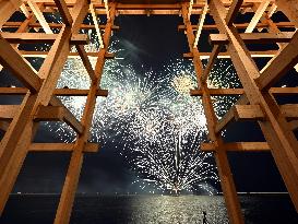 Fireworks at Osaka expo