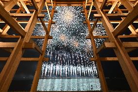 Fireworks at Osaka expo