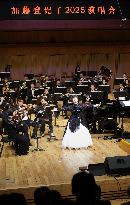 Singer Tokiko Kato sings in China